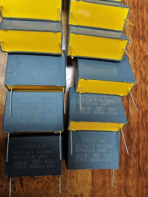 مكثف أمان مطلي بالبولي بروبيلين X2 335 كيلو 310 فولت رمادي اللون